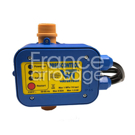 Boitier de contrôle Presscontrol WT câblé avec prise 230V