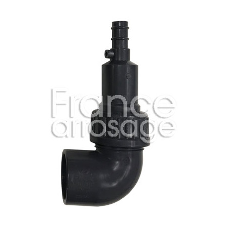 Purge fin de ligne et coude PVC Ø40 F