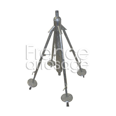Quadripied en acier galvanisé réglable 1"1/4 M