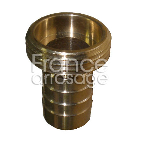 Raccord cannelé laiton Ø30 x 1"1/4"M