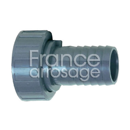 Raccord cannelé PVC PLASSON Ø20/22mm x 1&quot; MF