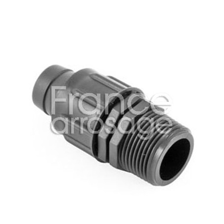 Raccord 3/4" M pour gaine agricole Ø16mm
