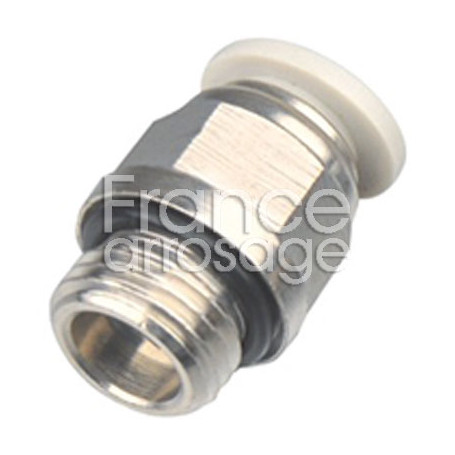 Raccord droit TECNIDRO Ø6mm x 1/8" M