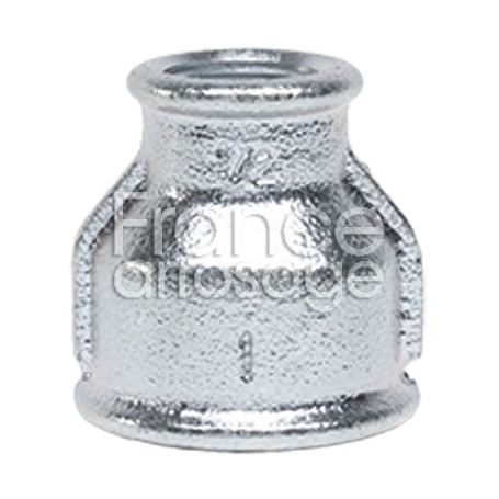 Réduction fonte galva réf. 240 - 3/4" x 1/2" FF
