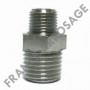 Réduction laiton nikelé 1/4" M x 1/8" M