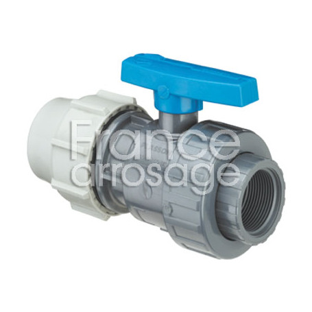Robinet PVC simple union PLASSON Ø25 x 3/4"