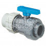 Robinet PVC simple union PLASSON Ø40 x 1"1/4