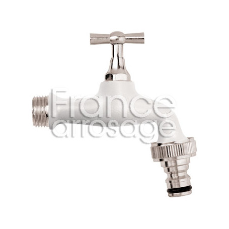 Robinet de puisage blanc 1/2" x 3/4"