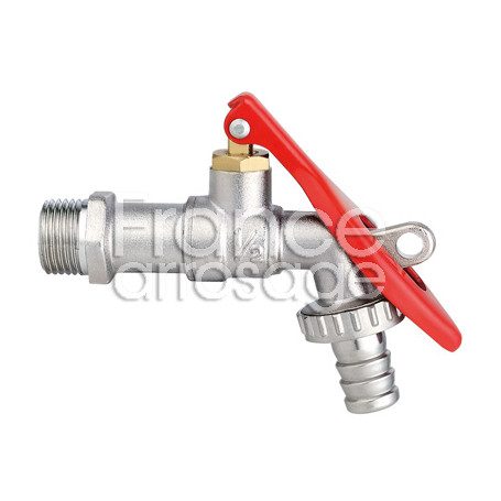 Robinet BS métal cadenassable 3/4" x 1" M