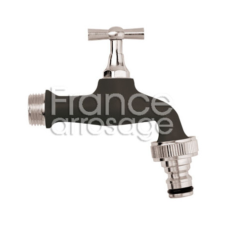 Robinet de puisage noir 1/2" x 3/4"