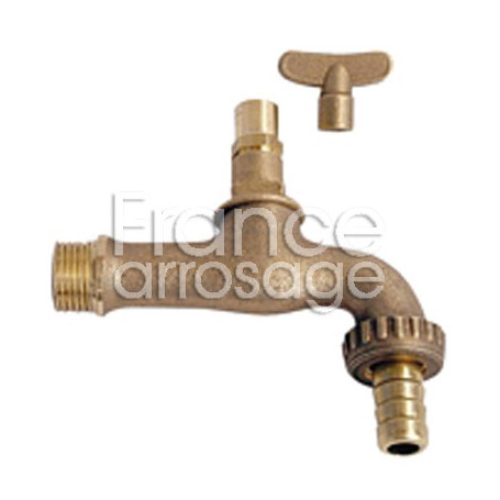 Robinet de puisage à potence laiton à manette amovible 3/4"x3/4"M