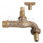 Robinet de puisage à potence laiton à manette amovible 3/4"x3/4"M