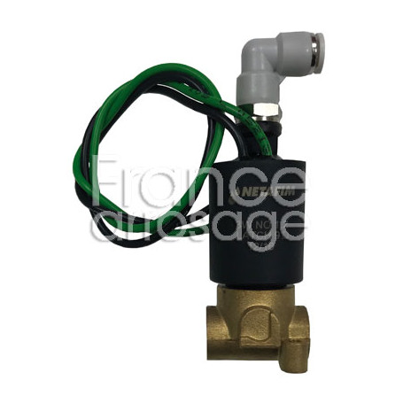 Solénoïde 3 voies à impulsion - 9/12V DC - Laiton 3 x 1/8" F