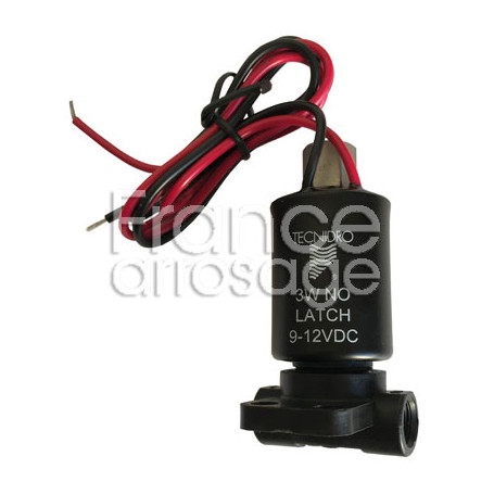 Solénoïde 3 voies à impulsion 3W 9/12V DC - Plastique