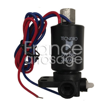 Pilote 3 voies NF - 3W - 24V AC - Plastique (vanne NO) 3 x 1/8" F