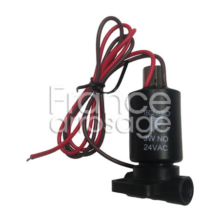 Pilote 3 voies NO - 3W - 24V AC - Plastique (vanne NF) 3 x 1/8" F