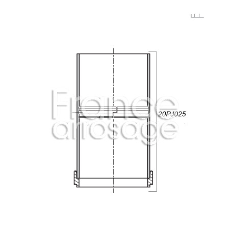 Sous ensemble tube verre + segment DOSATRON - 20PJ025