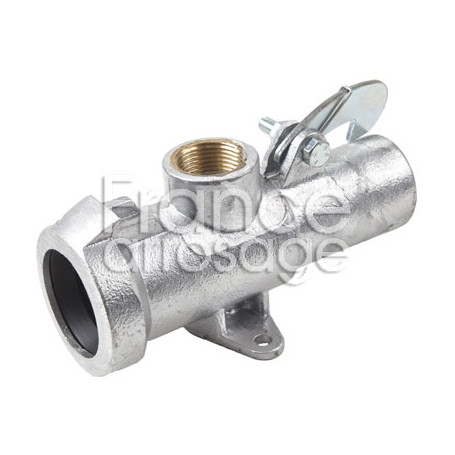 Té pour couverture intégral Ø50mm MF avec prise 1" F