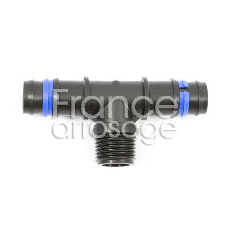 Té cannelé dérivation bague SECURIT Ø16 x 3/4 x 16 mm