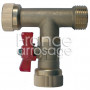 Té union + vanne laiton 1" MFF