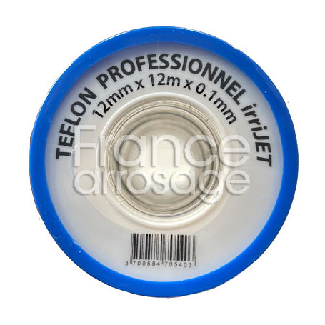 Lot de 10 rouleaux de Téflon 12mm x12m - épaisseur 0,1mm