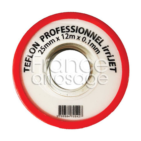 Lot de 5 rouleaux de Téflon PRO 25mm x12m - épaisseur 0,1mm