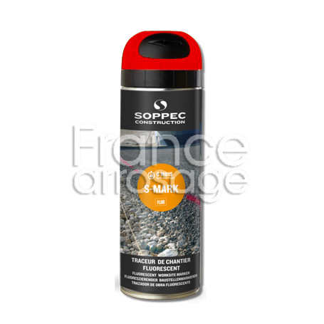 Traceur fluo de chantier S Mark Rouge