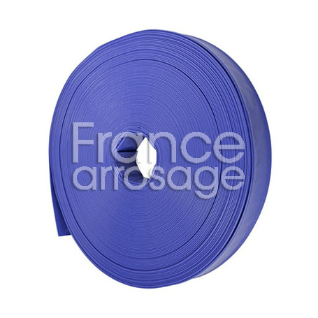 Tuyau Lay-flat PVC bleu Ø75 x 3" / 100m