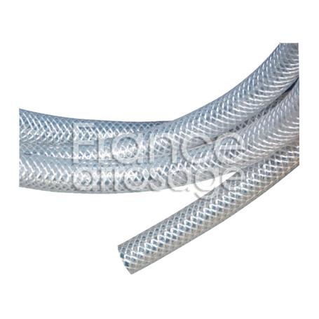 Tuyau transparent tressé armé Ø12 x 18mm / 25 m