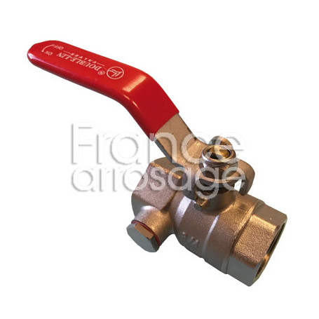 Vanne à sphère laiton DL à purge réversible 3/4" FF