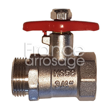 Vanne laiton pour lance d'arrosage GEKA 3/4" MF