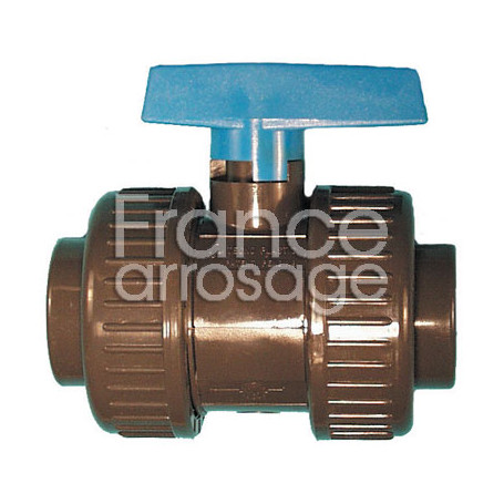 Vanne double union PVC taraudé 1" FF