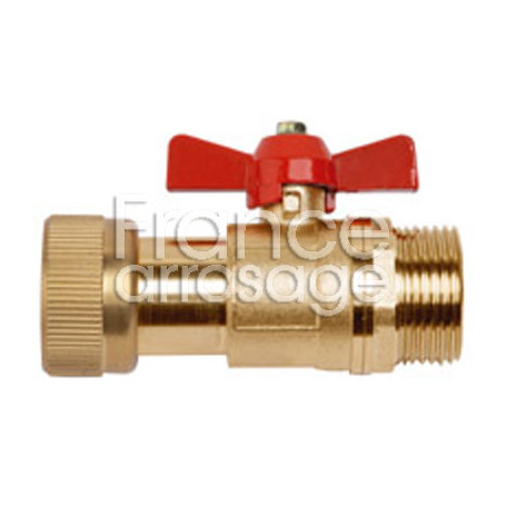 Vanne à sphère simple union laiton 1" MF