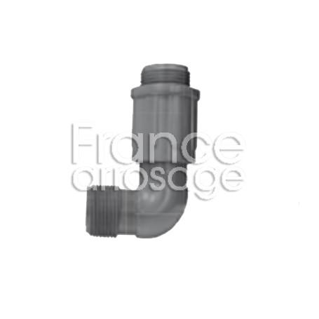 Coude union 1" MM PVC